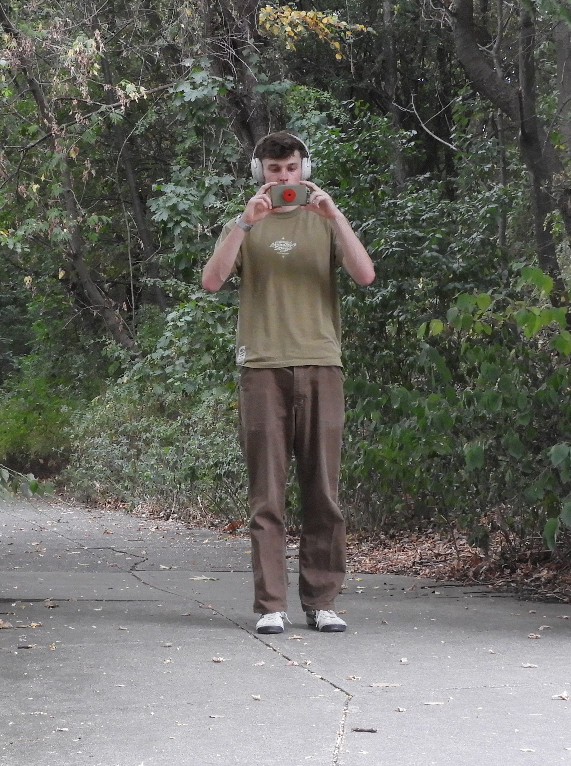 Camera in use outdoors